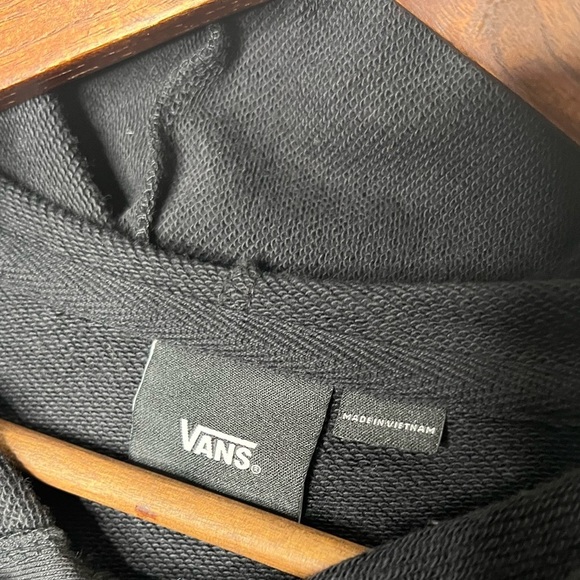 Vans Women’s Boom Boom Black Long Sleeve Crop Skateboard Hoodie - Picture 13 of 15